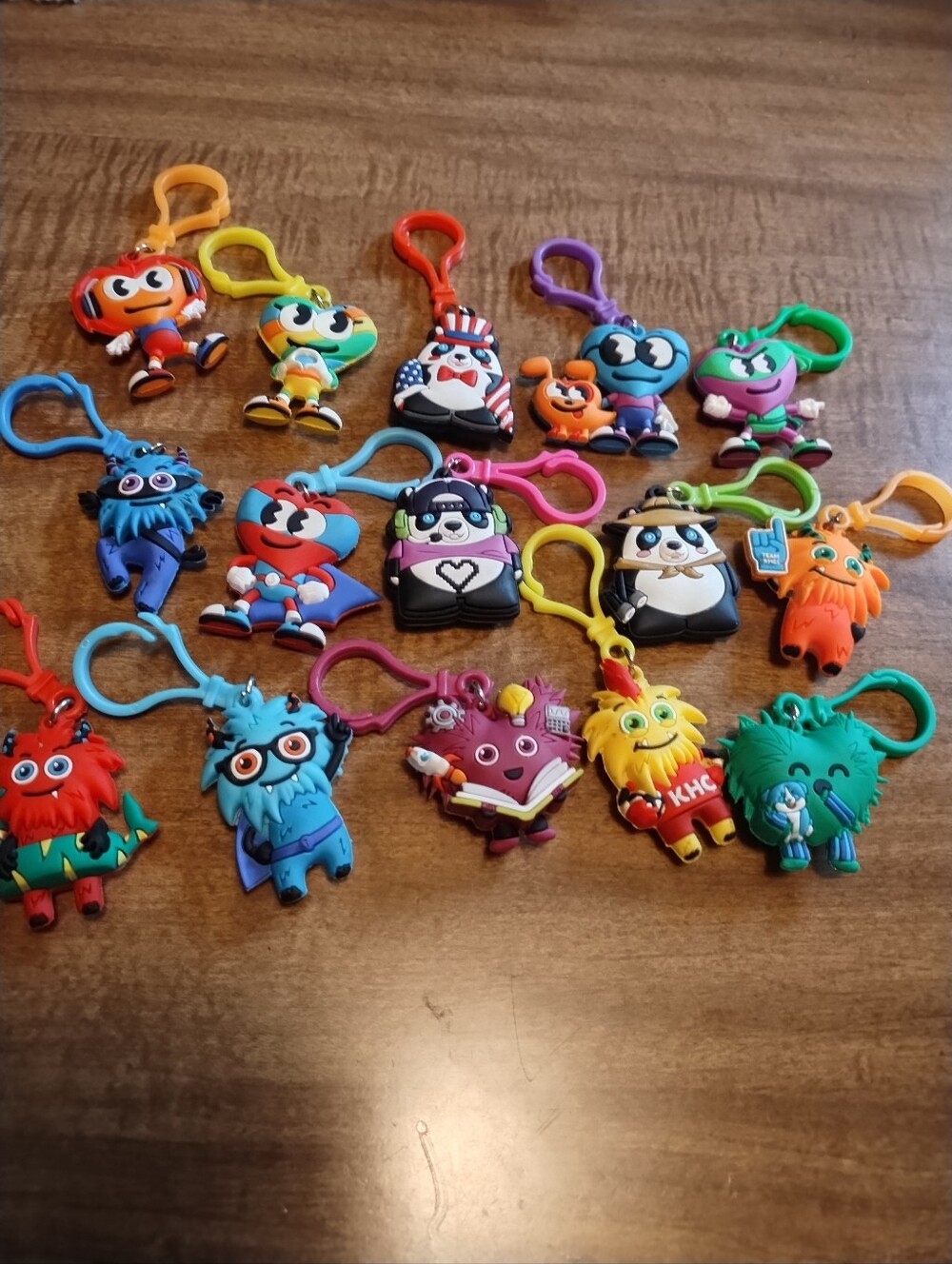 American Heart Association Assorted Kids Monster Keychains - Multicolor